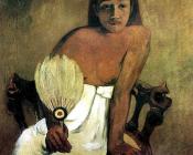 保罗 高更 : Young Girl With Fan